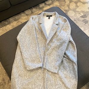 Forever 21 grey coat medium length and wide fit size large